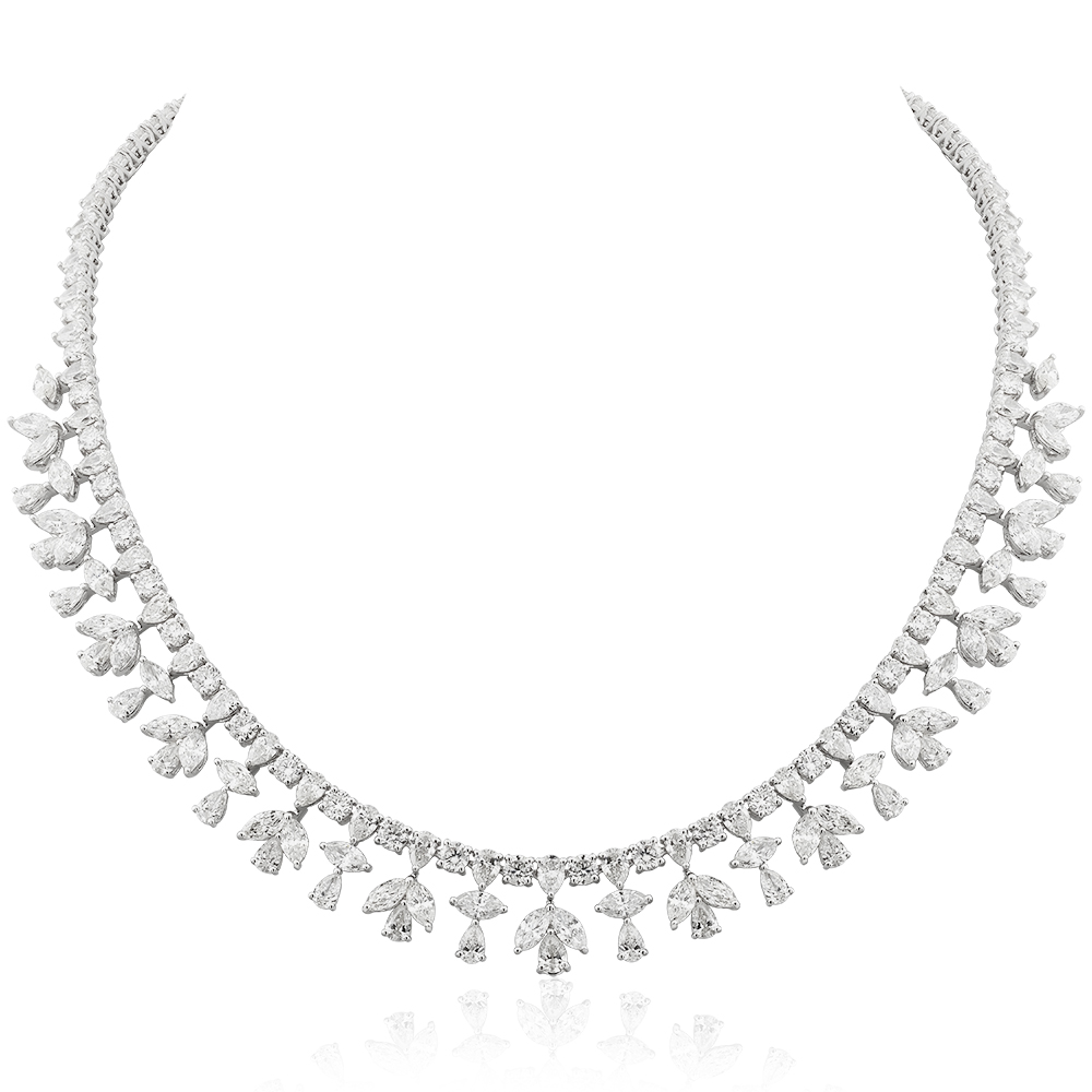 26,88 Ct. Diamond Design Necklace